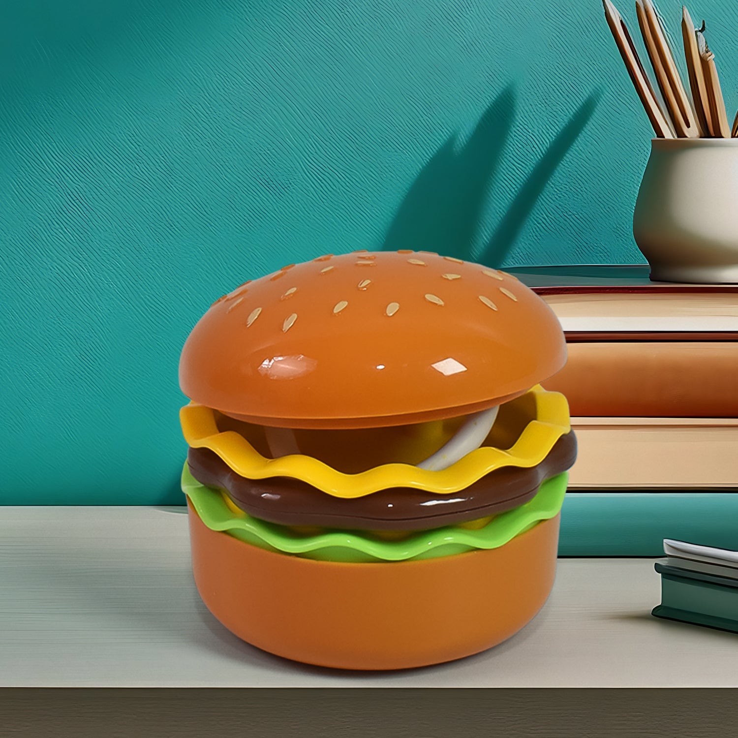 Burger Delight: Folding LED Night Lamp (1 Pc) Burger Delight: Folding LED Night Lamp (1 Pc)